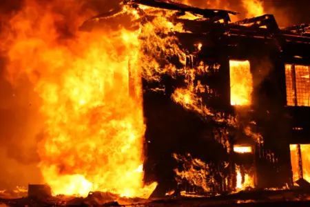 Biblical Dream Meaning of Burning House photo